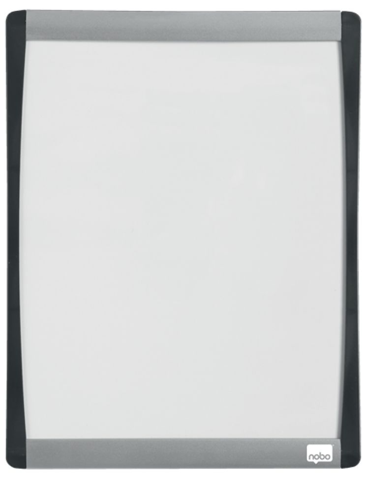 Tablica suchościeralna Nobo z zaokrągloną ramą 280x215mm, biała
