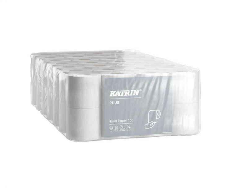 PAPIER TOALETOWY KATRIN PLUS TOILET 150 BIAŁY 3 WARSTWY /56/ 16525