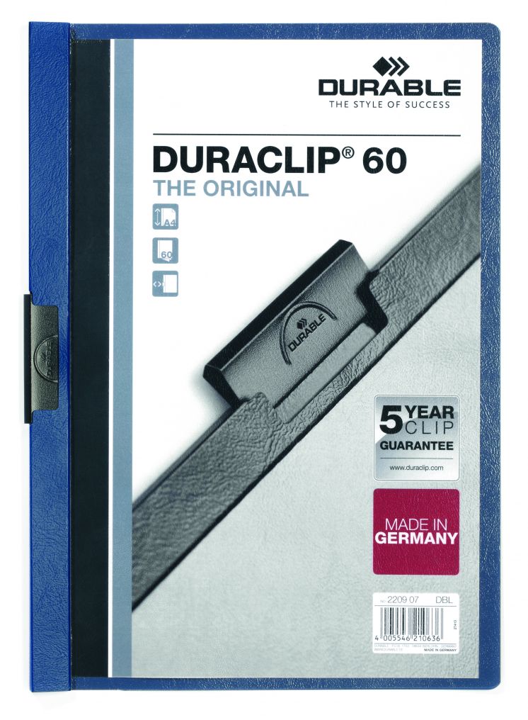 Skoroszyt DURABLE DURACLIP® Original 60 granatowy