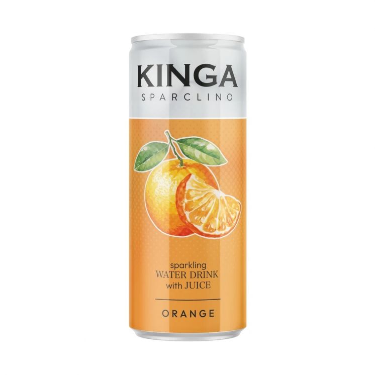 NAP&Oacute;J GAZOWANY KINGA SPARCLINO ORANGE 250ML /12/