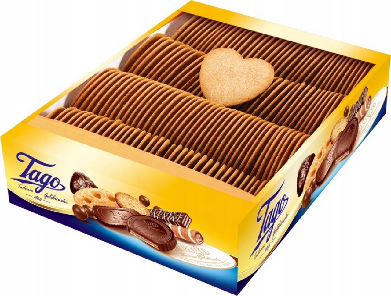 Ciastka TAGO słodkie serduszka korzenne 2.5kg