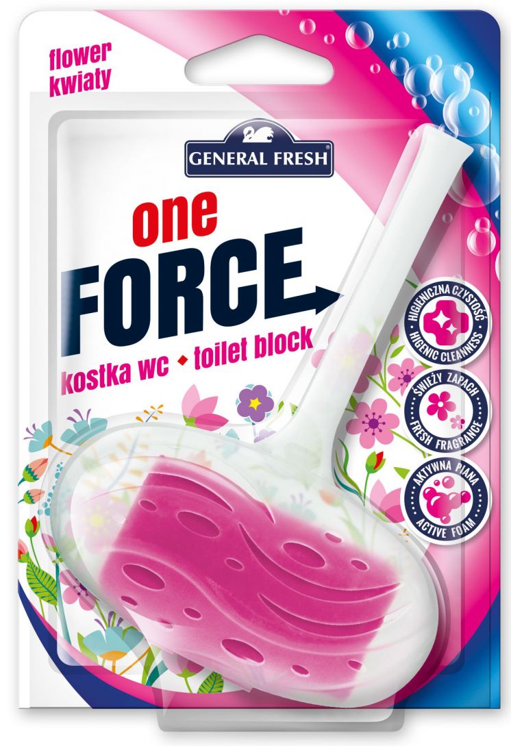 Kostka do WC GENERAL FRESH ONE FORCE zawieszka 40g KWIAT