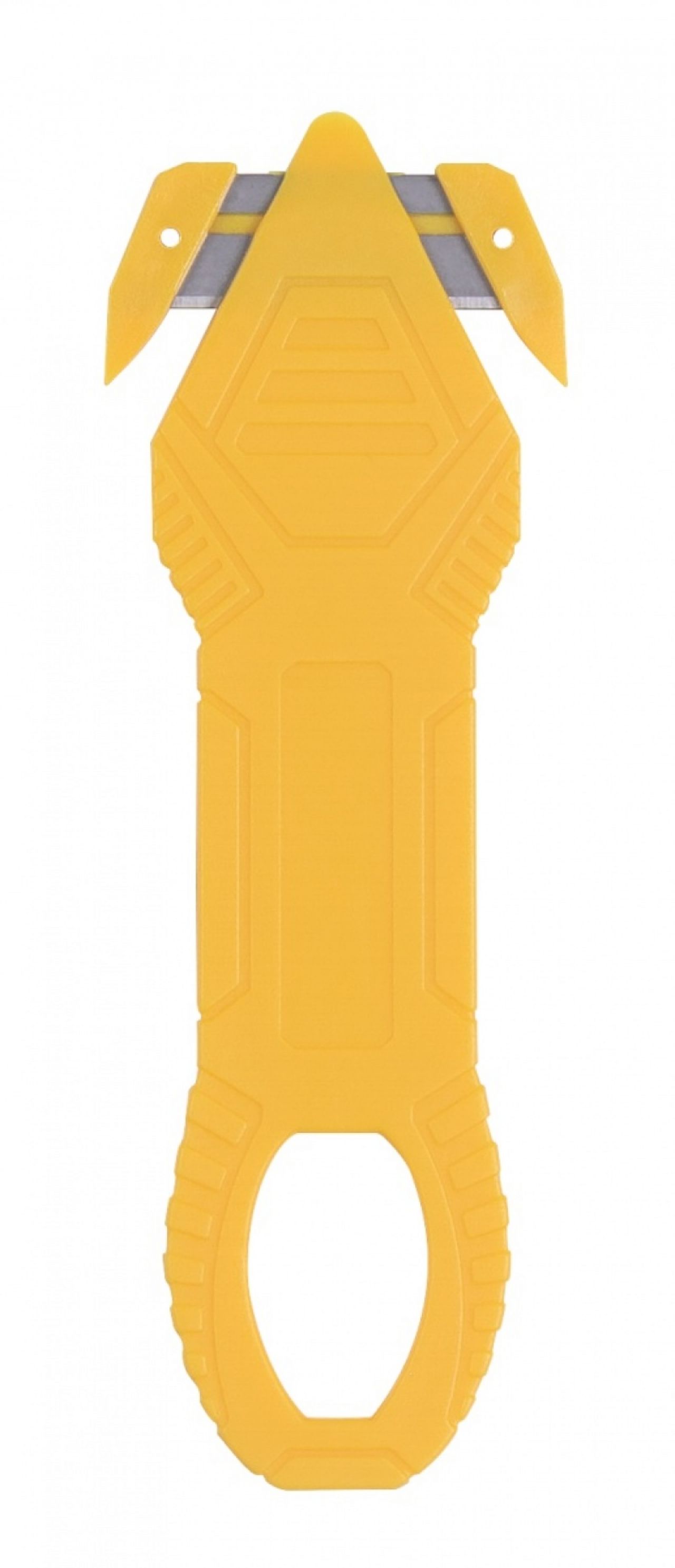 Nóż bezpieczny DONAU SAFETY DS-NWO2, niewymienne ostrze, zawieszka, żółty