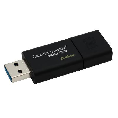 Pamięć Kingston DataTraveler 100 G3 USB 3.0 64GB czarna