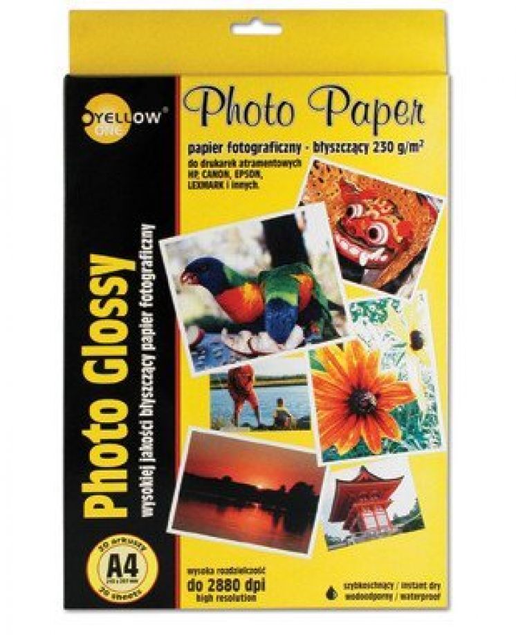 Papier fotograficzny Yellow One A4 130g 20 ark. błyszczący