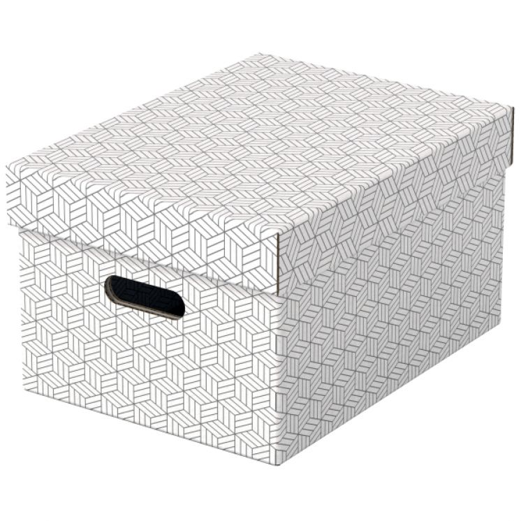 Pudełka domowe do przechowywania Esselte, rozmiar M, 3 sztuki, białe