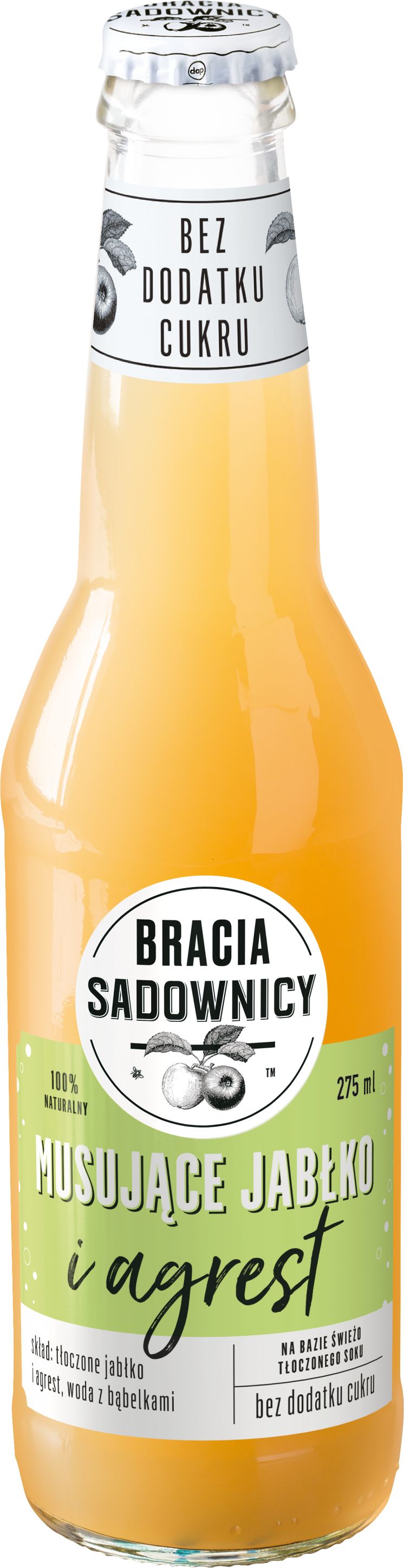 SOK MUSUJĄCE JABŁKO AGREST BRACIA SADOWNICY 275ML /12/