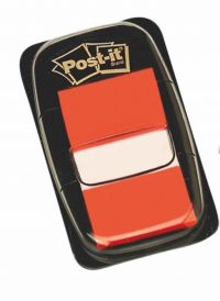 Zakładki indeksujące POST-IT® PP, 25x43mm, 50 kart., pomarańczowe