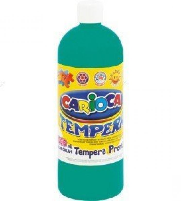 Farba Carioca tempera 1000 ml zielony morski (ko03/14)