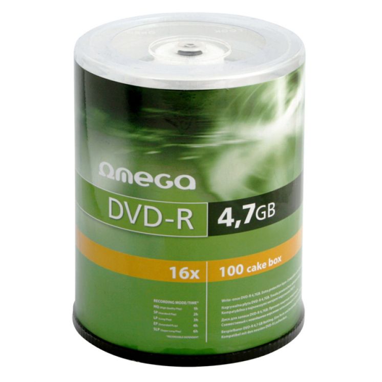 Płyta OMEGA PLATINET DVD-R 4,7GB 16X CAKE (50)