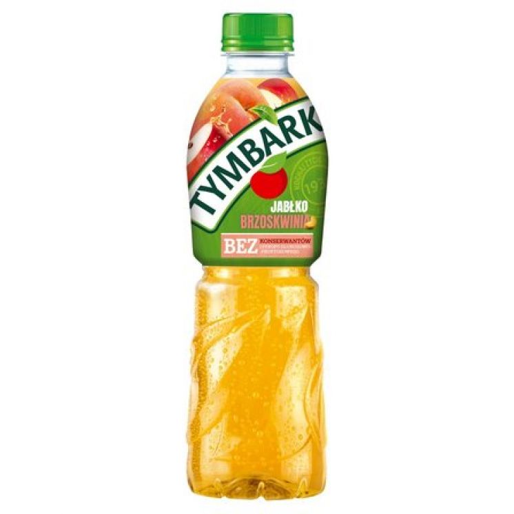Nap&oacute;j Tymbark jabłko brzoskwinia butelka pet 500ml kaucja /12/