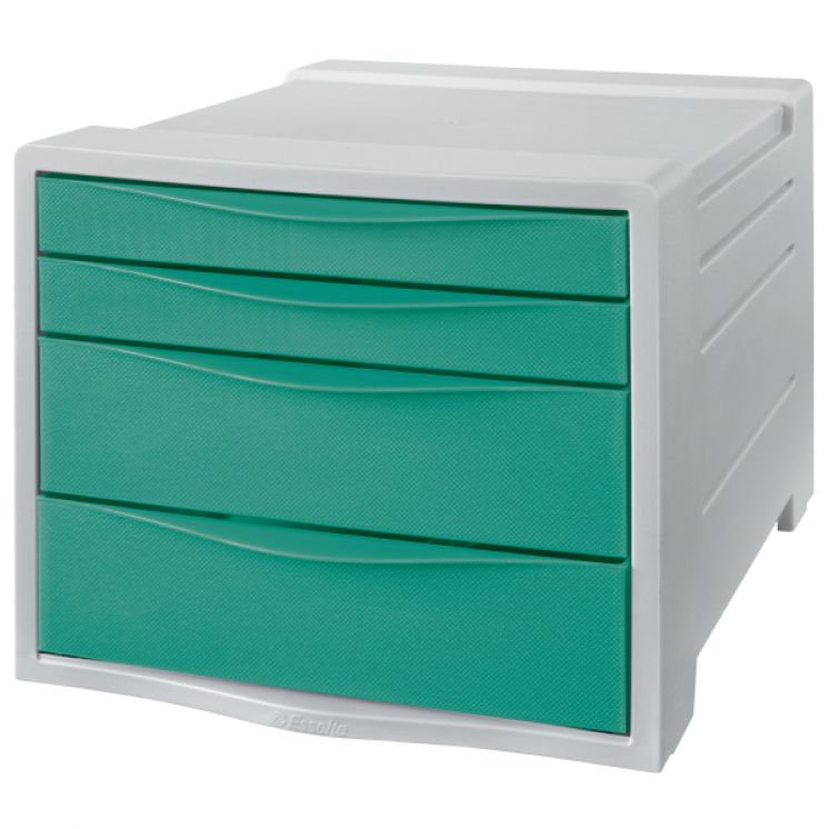 Pojemnik z szufladami Esselte Colour&#039;Breeze, zielony