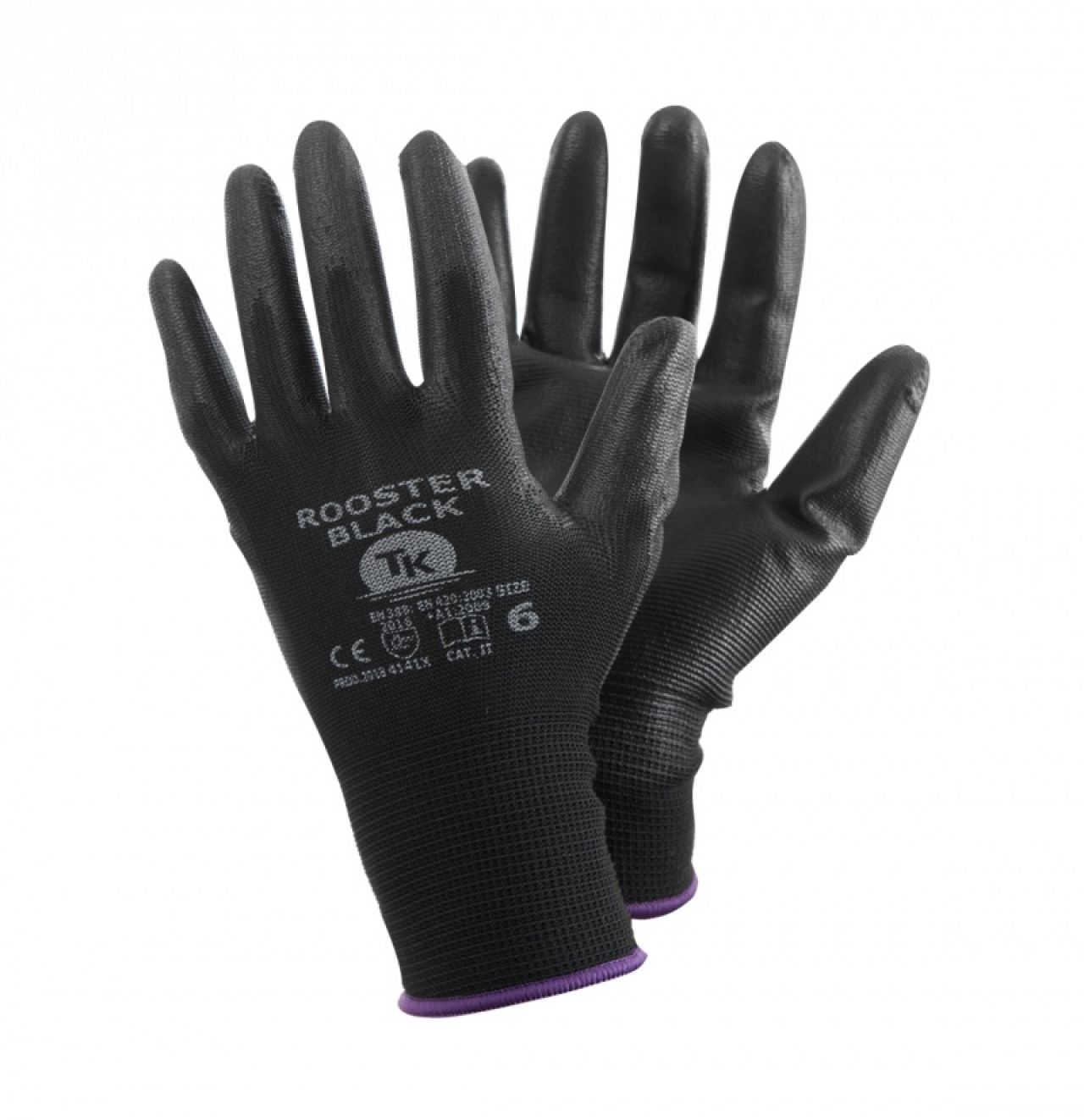 Rękawice TK ROOSTER, rozm. 7, czarne