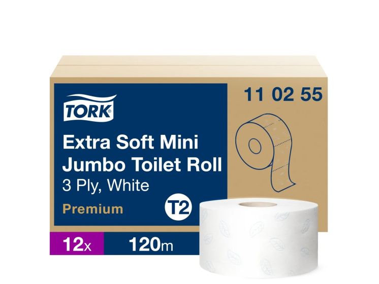 Papier TOALETOWY Tork Premium Mini Jumbo biały 3 WARSTWY 110255 /12/