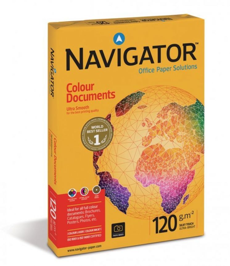 Papier xero NAVIGATOR Colour Documents A4 120G 250 ARK.