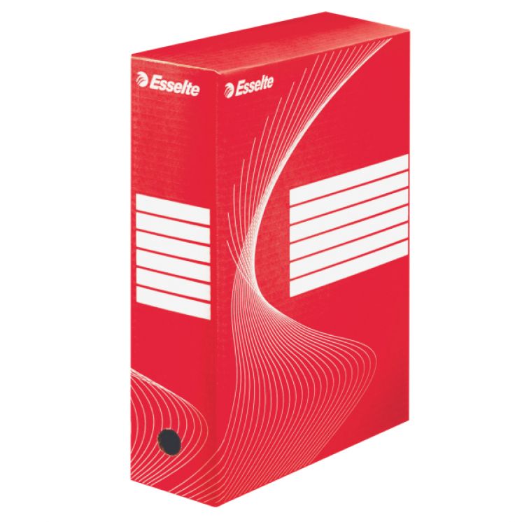 Pudełka archiwizacyjne ESSELTE BOXY 100 mm, czerwone