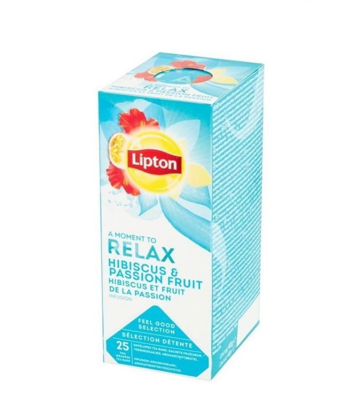 HERBATA LIPTON CLASSIC RELAX HIBISKUS &amp; PASSION FRUIT 25KOPERT