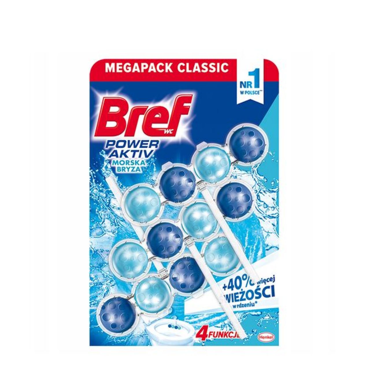 Zawieszka do WC Bref power active ocean 3x50G