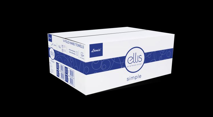 Ręcznik papierowy ellis professional v-fold biały 2 warstwy 100% celuloza /3000/