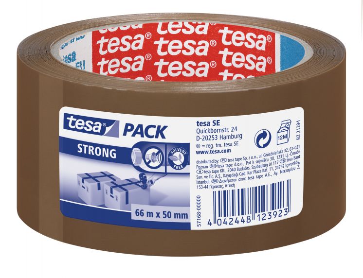 TAŚMA PAKOWA TESA STRONG 50MMX66M BRĄZOWA