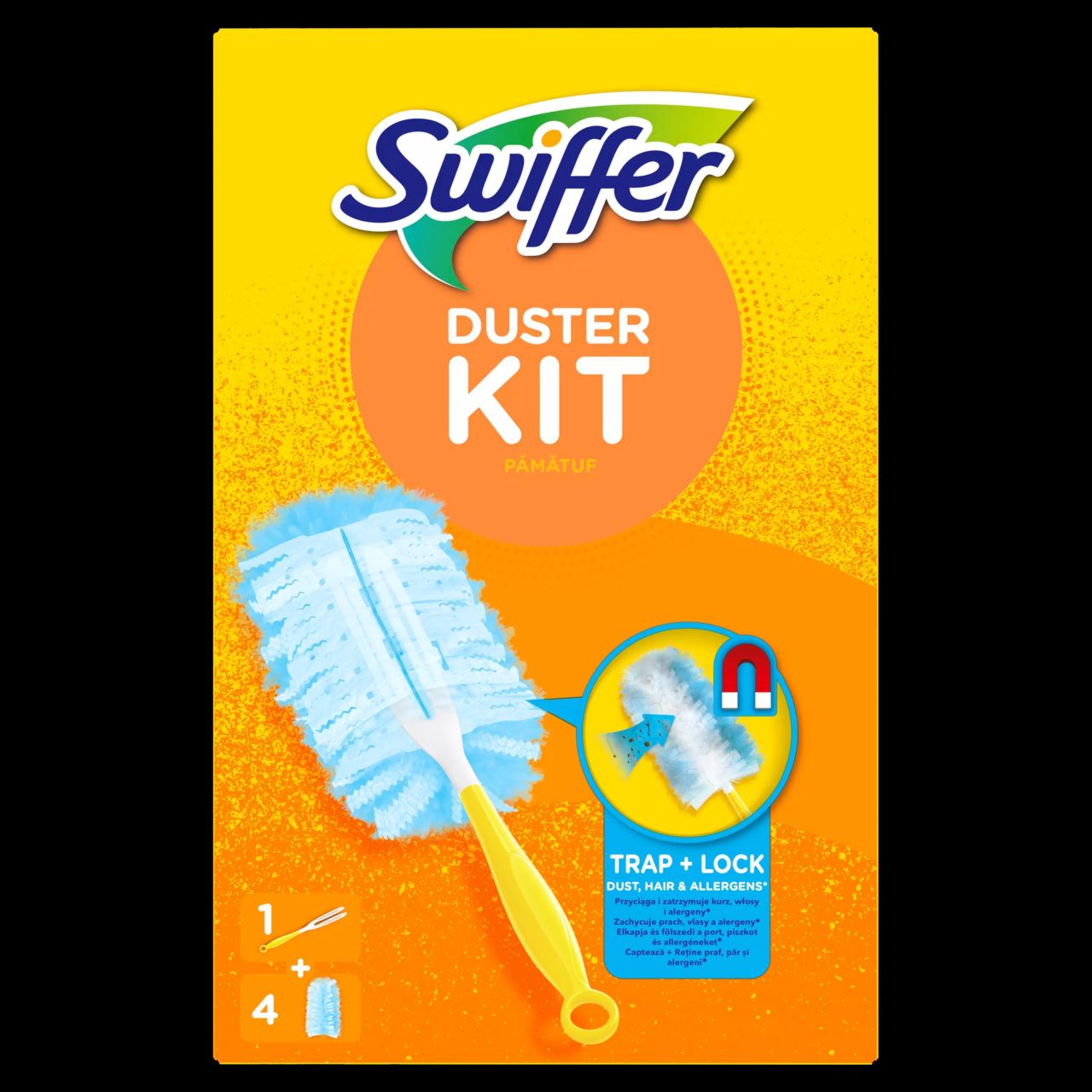 SWIFFER DUSTER KIT RĄCZKA + 4 MIOTEŁKI
