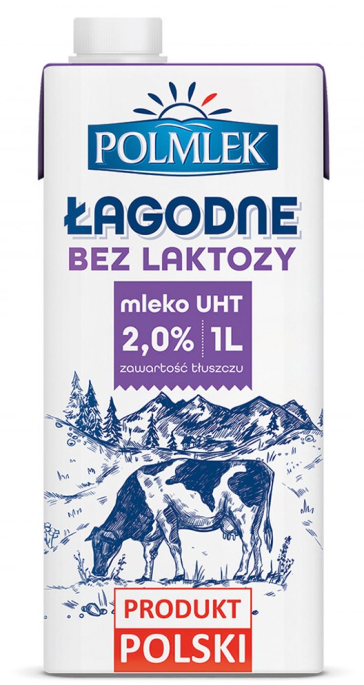 Mleko bez laktozy POLMLEK 2% 1l