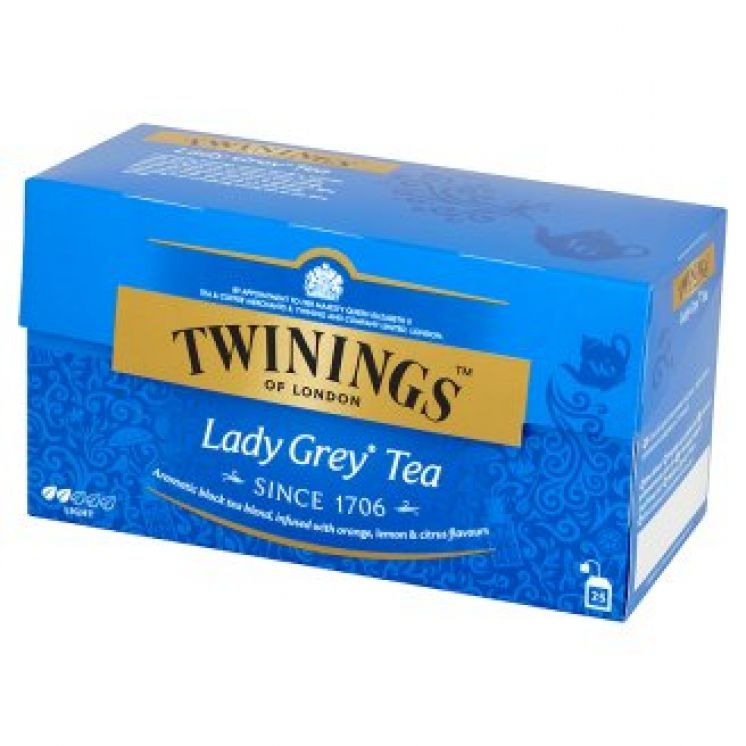 Twinings Lady Grey Czarna herbata z aromatem owoców cytrusowych 25tb