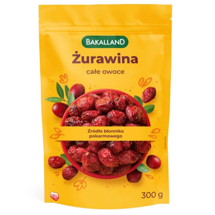 ŻURAWINA SUSZONA 300G BAKALLAND