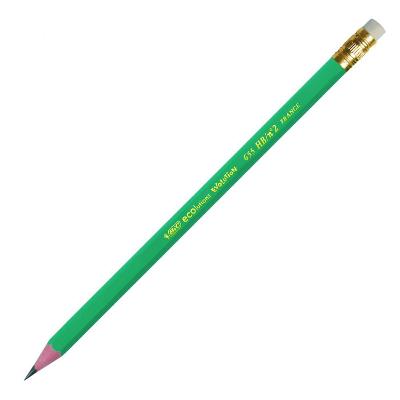 Ołówek bic Evolution zielony z gumką