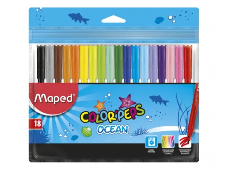 Flamastry maped COLORPEPS OCEAN 18 szt ETUI
