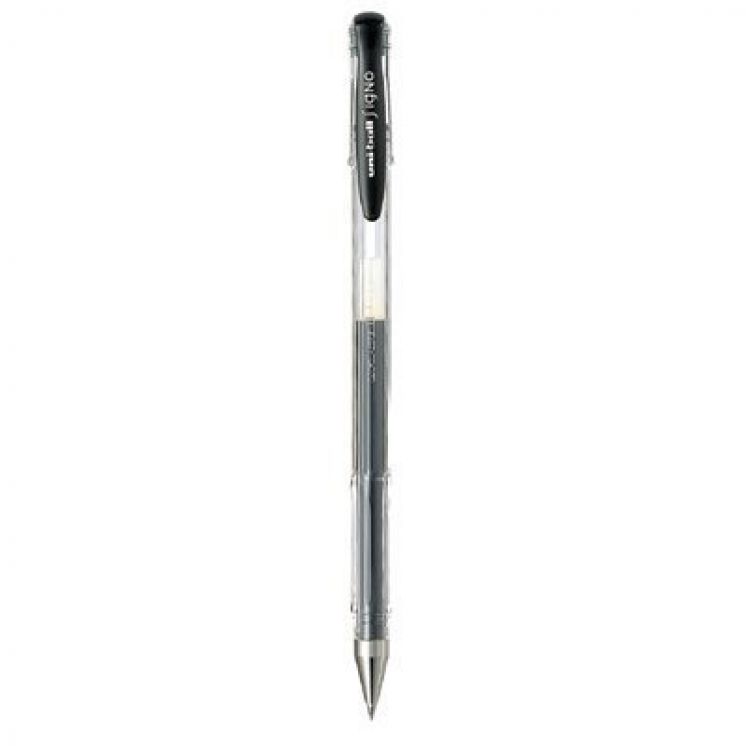 długopis żelowy UNI UM-100 czarny