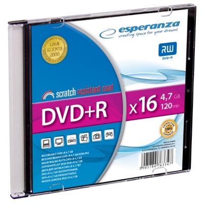 DVD+R ESPERANZA 4,7GB X16 - SLIM 1