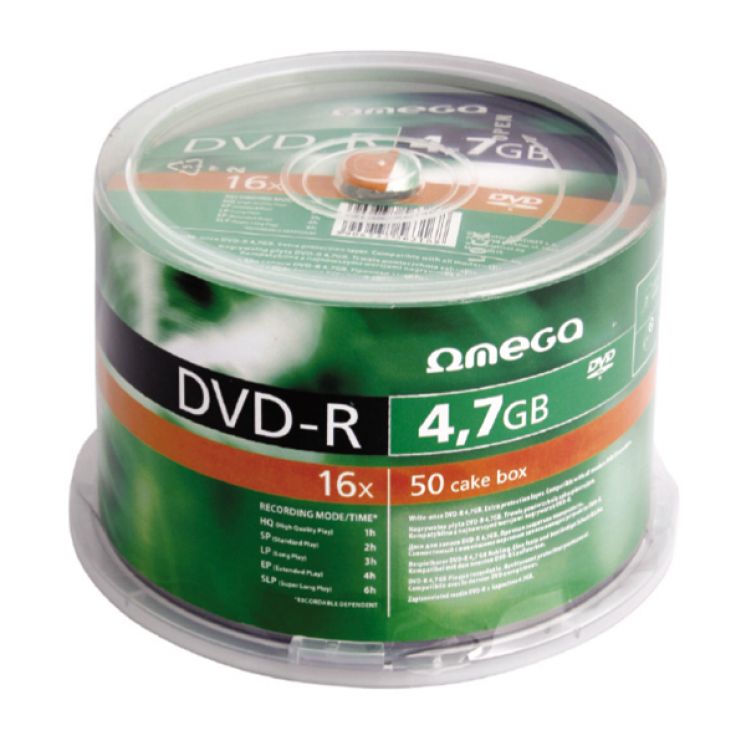 Płyta OMEGA PLATINET DVD-R 4,7GB 16X CAKE (100)
