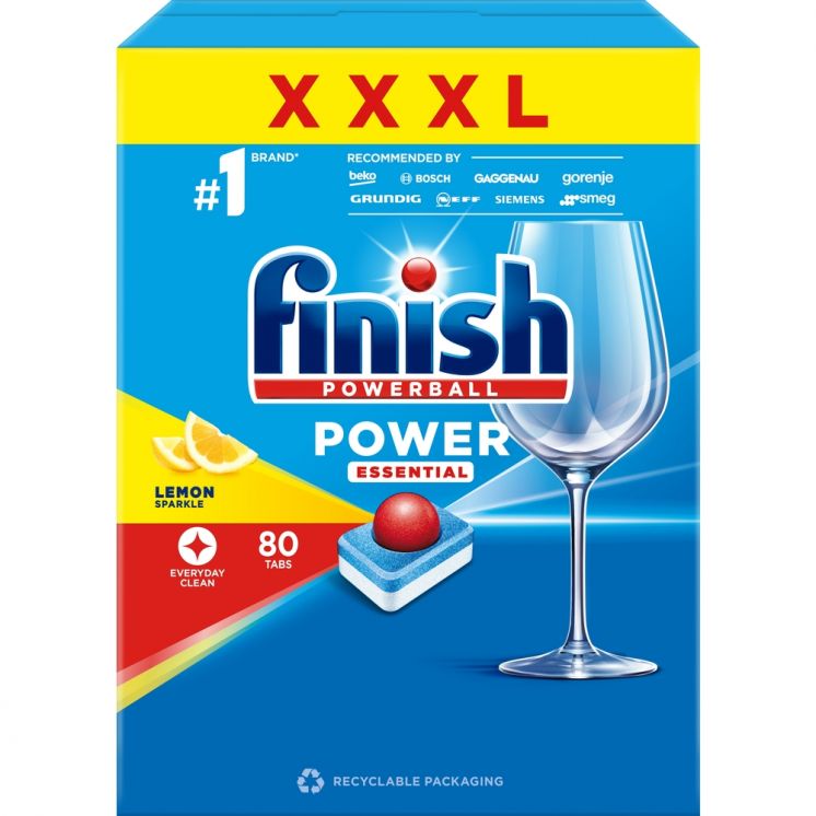 Tabletki do zmywarki FINISH POWER ESSENTIAL LEMON /80/