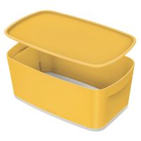 MyBox Cosy mały pojemnik z pokrywką, żółty