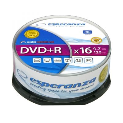 DVD+R ESPERANZA 4,7GB X16 - CAKE BOX 25