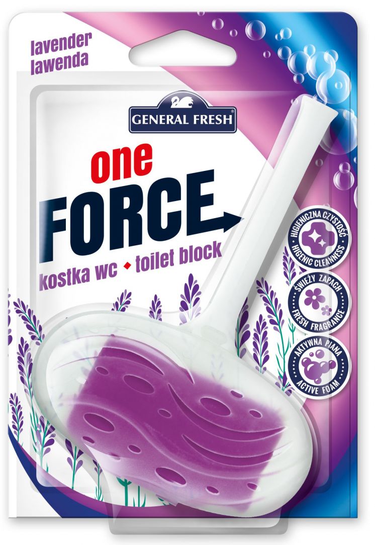 Kostka do WC GENERAL FRESH ONE FORCE zawieszka 40g LAWENDA