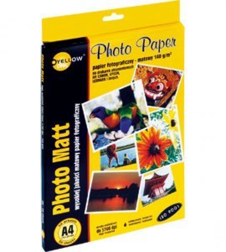 Papier fotograficzny Yellow One A4 140g 50 ark. matowy