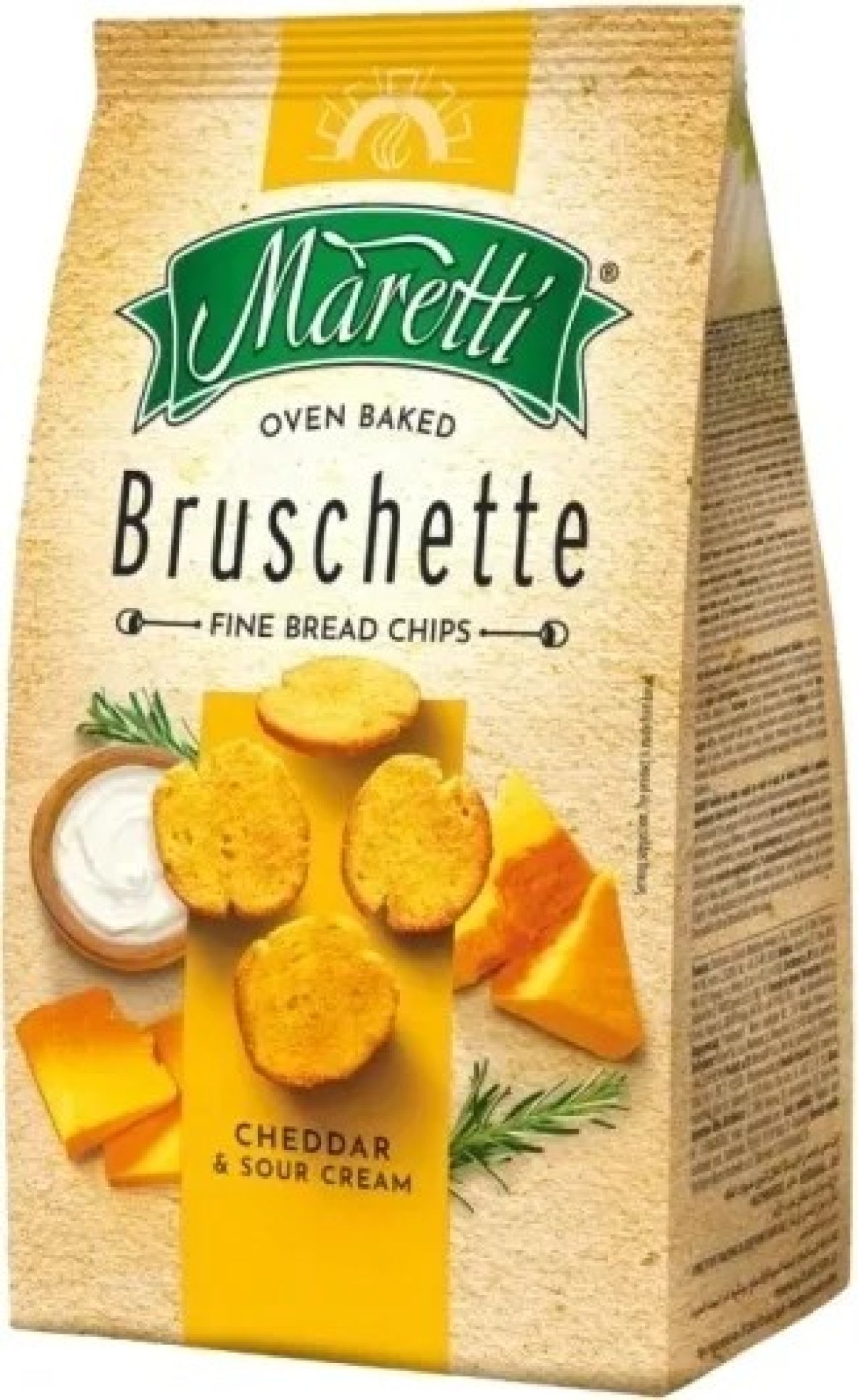 CHIPSY CHLEBOWE BRUSCHETTE MARETTI CHEDDAR 70G