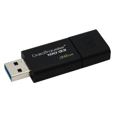 Pamięć Kingston DataTraveler 100 G3 USB 3.0 32GB czarna