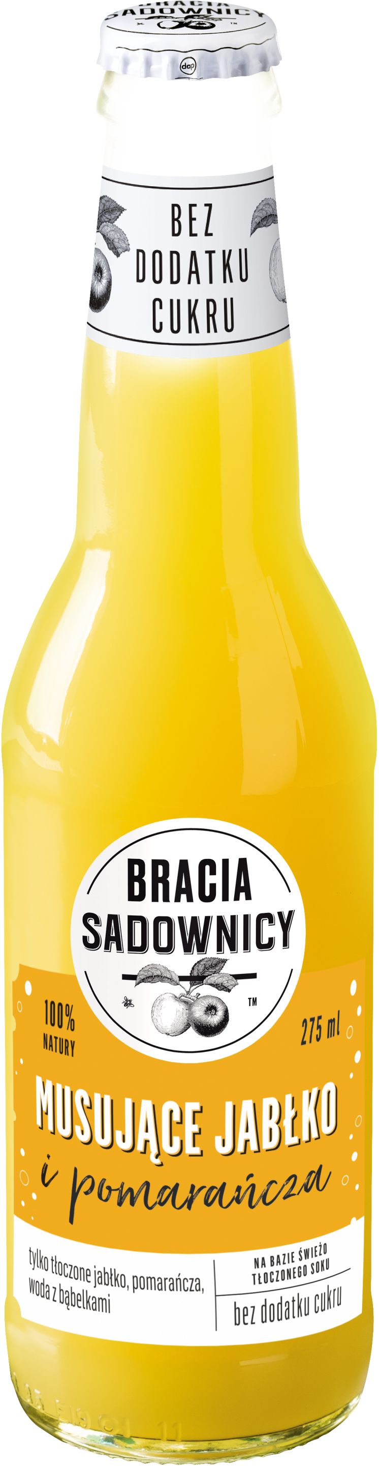 SOK MUSUJĄCE JABŁKO POMARAŃCZA BRACIA SADOWNICY 275ML /12/