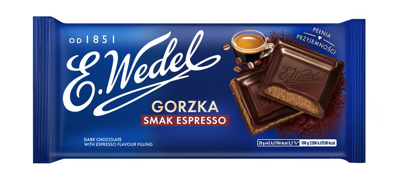 CZEKOLADA GORZKA ESPRESSO 100G WEDEL