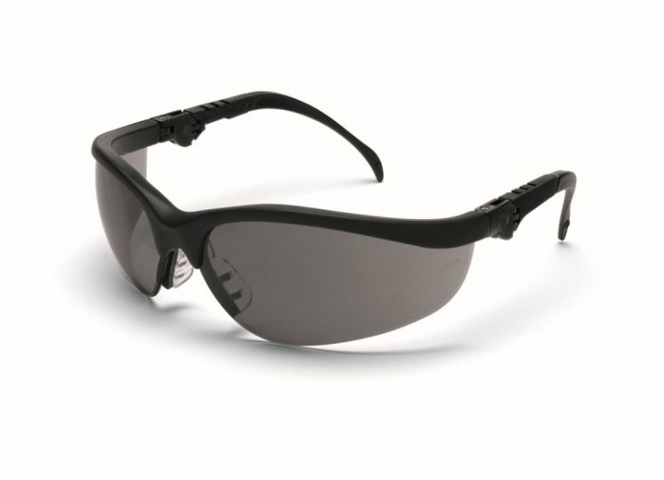 Okulary ochronne MCR Klondike Plus szare soczewki czarne oprawki