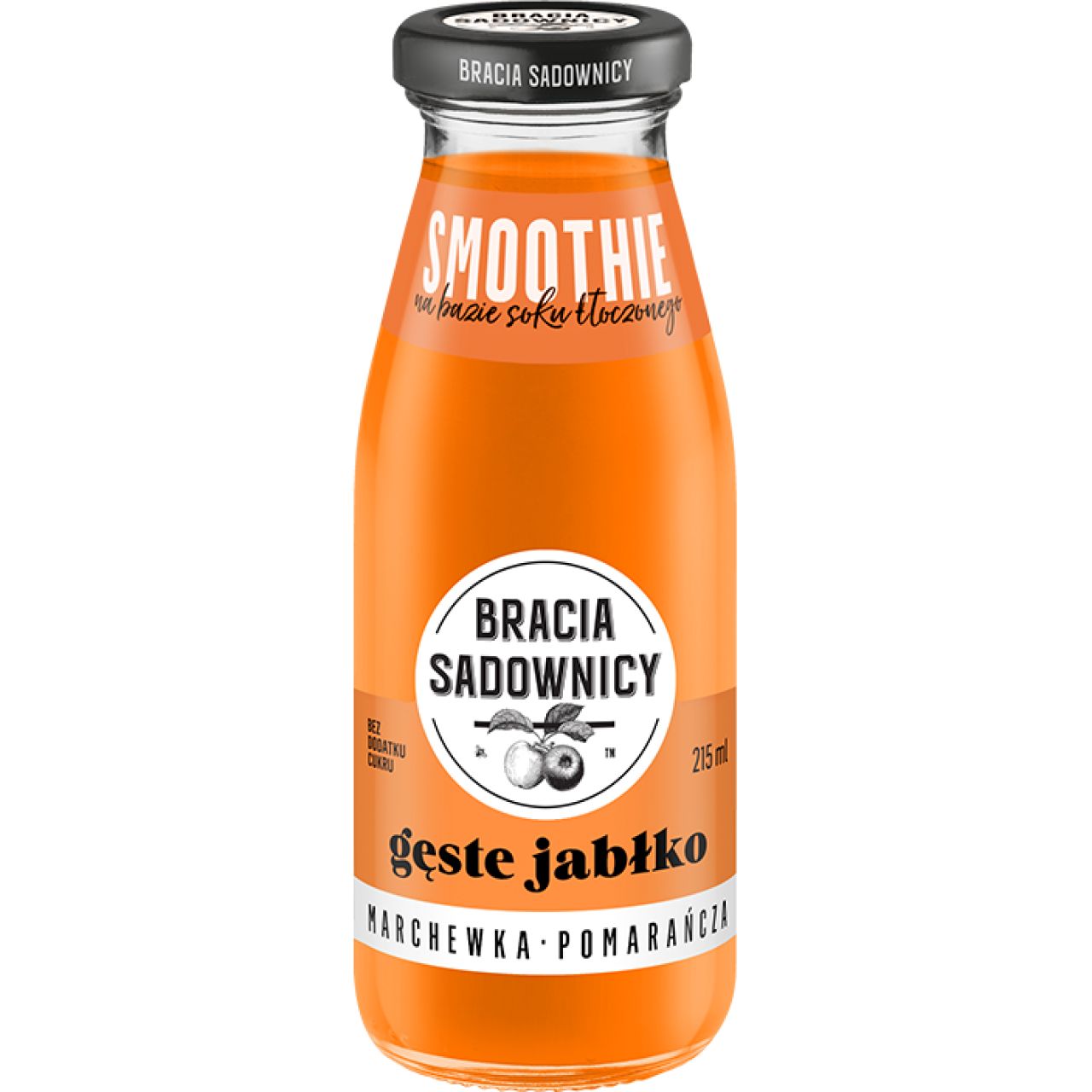 SOK SMOOTHIE GĘSTE JABŁKO MARCHEW POMARAŃCZA BRACIA SADOWNICY 215ML /8/