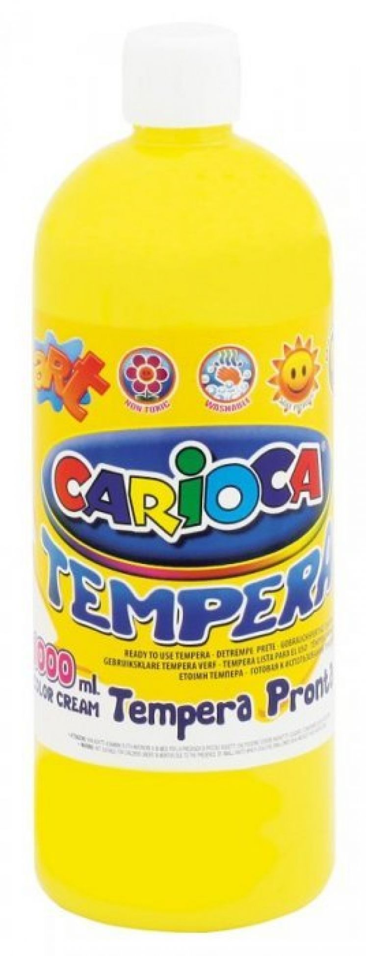 Farba Carioca tempera 1000 ml żółta cytrynowa (ko03/02)