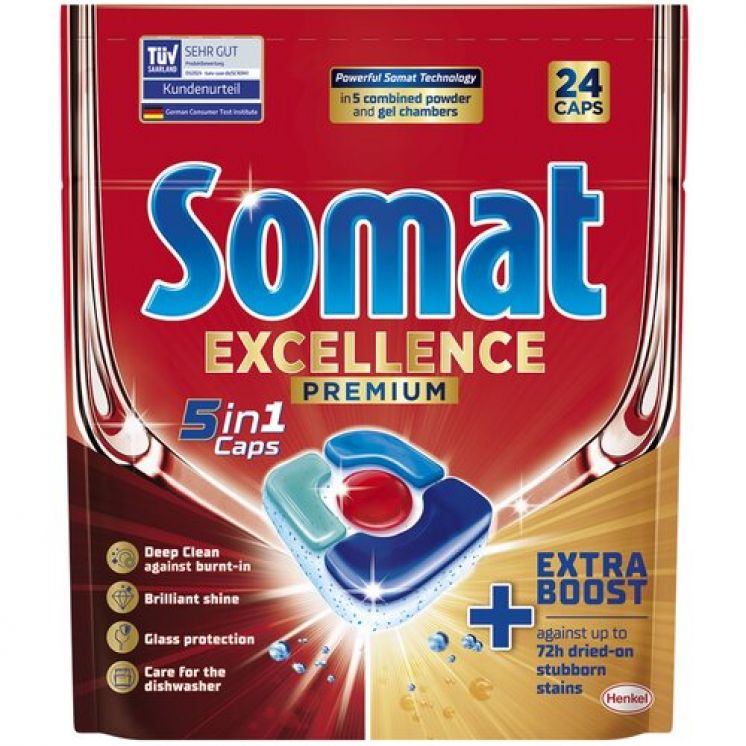 Tabletki do zmywarki SOMAT Exellence Premium 5in1 /24/