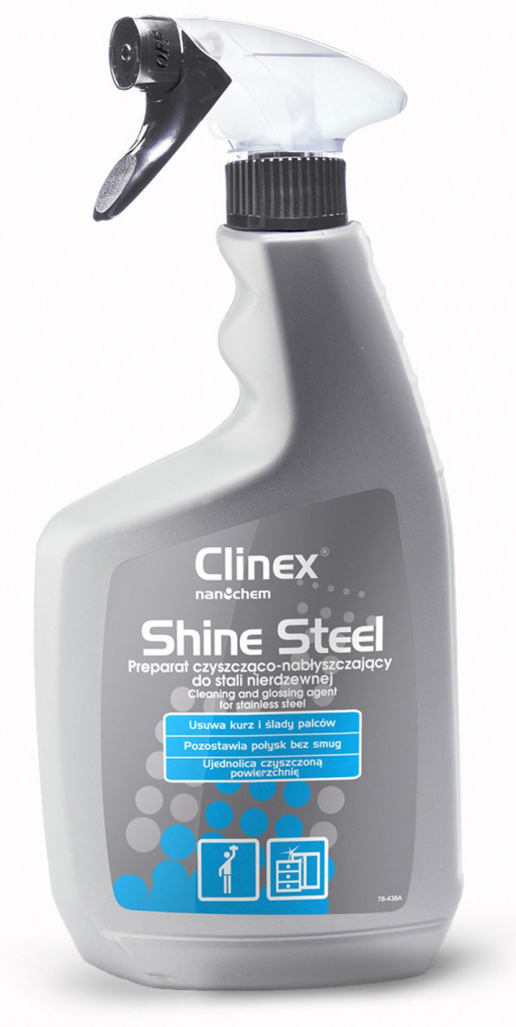 Preparat czyszcząco-nabłyszczający do stali nierdzewnej CLINEX Shine Steel 650ml