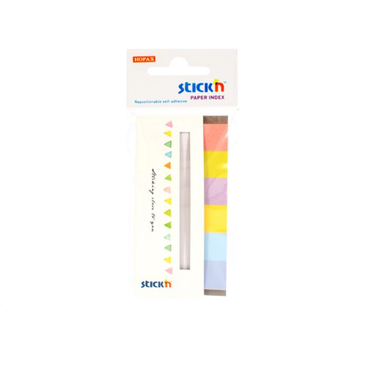 Zakładki indeksujące Stick&#039;n papierowe 45x15 mm 6 kolorów neonowych CANDY 180 kartek