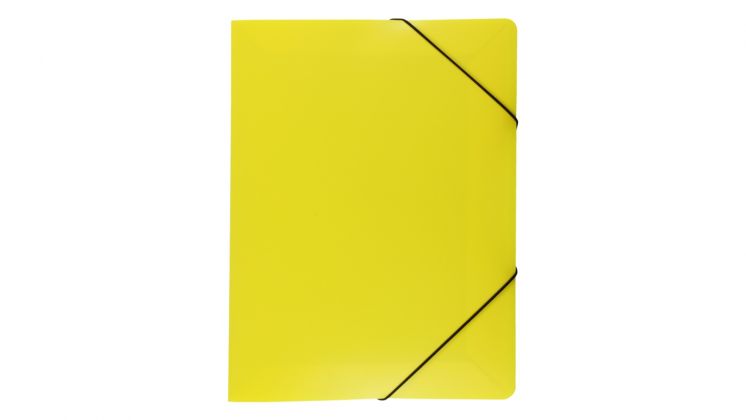 Teczka A4 z gumką - szeroka. kolor żółty TG-02-04