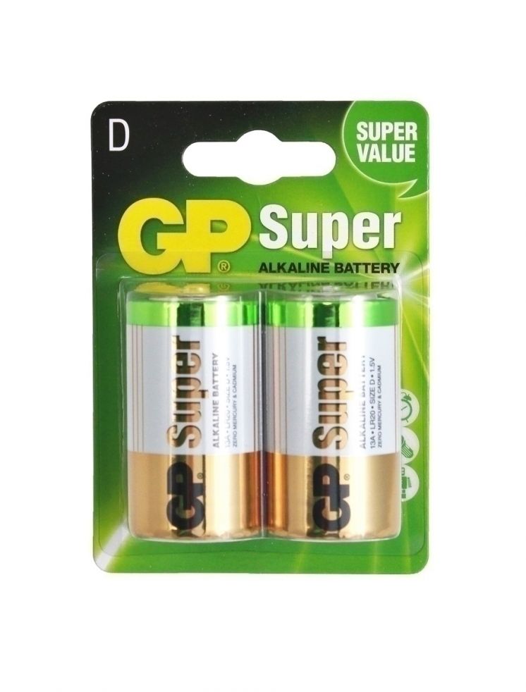Bateria alkaliczna GP Super  D / LR20; 1.5V GPPCA13AS005